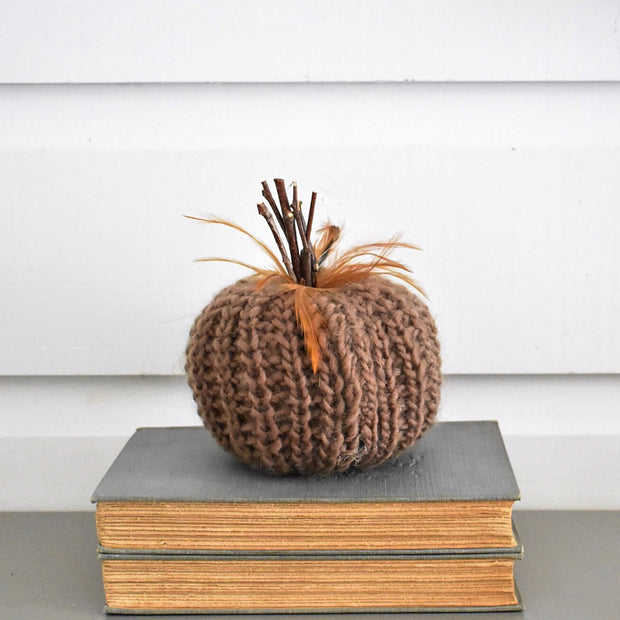 Brown Crochet Pumpkins